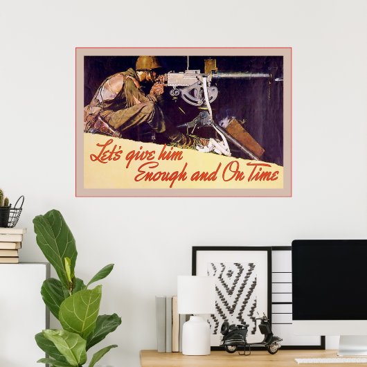 彼を与え十分に～ヴィンテージ世界大戦2 ポスター (ホームオフィス)