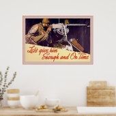 彼を与え十分に~ヴィンテージ世界大戦2 ポスター (キッチン)