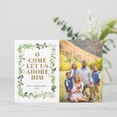 彼を崇拝する葉のフレーム宗教的な写真 シーズンカード (スタンド正面)