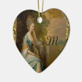 彼を待っているモノグラム セラミックオーナメント (左)
