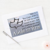 彼を我慢する 長方形シール (封筒)