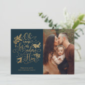 彼を敬エレガント愛する|フォトクリスマス|金ゴールド海軍 シーズンカード (スタンド正面)