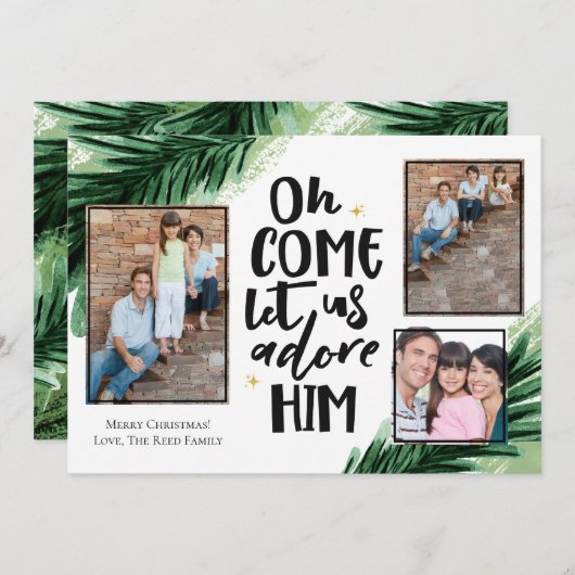 彼を来慕う | クリスマスフォトカード シーズンカード (正面/裏面)