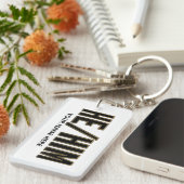 彼を白黒金ゴールドする キーホルダー (正面右)