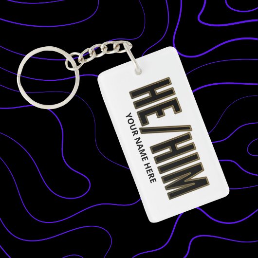 彼を白黒金ゴールドする キーホルダー