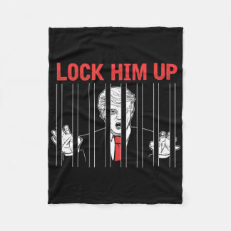 「彼を監獄へ」トランプ反対デモTシャツ フリースブランケット