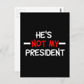 彼を私の大統領だと思わない ポストカード (正面/裏面)