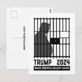 彼を縛り上げるアンチトランプ再びアメリカをまともにする ポストカード (正面/裏面)