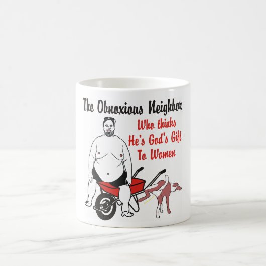 彼を考える隣人は女性のマグへ神のギフトです コーヒーマグカップ (中央)