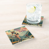 彼を苦しませるサイクリング ガラスコースター (アングル)