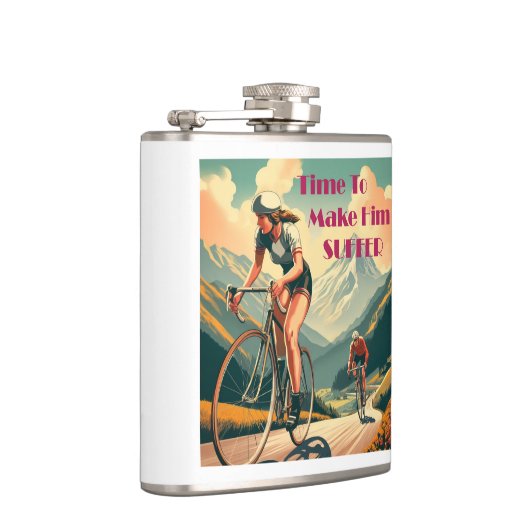 彼を苦しませるサイクリング フラスク (右)