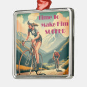 彼を苦しませるサイクリング メタルオーナメント (左)