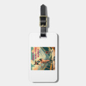 彼を苦しませるサイクリング ラゲッジタグ (正面縦)