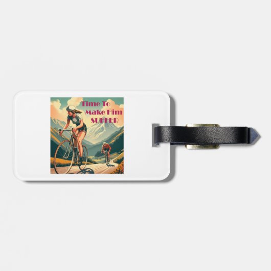 彼を苦しませるサイクリング ラゲッジタグ (裏面横)