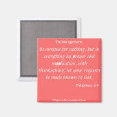 彼を賞賛するピンクバイブルの引用文カスタマイズ マグネット (正面/裏面)