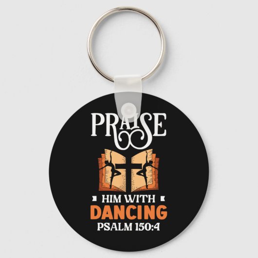 彼を踊り・ダンサーの宗教舞踊で褒める キーホルダー (正面)