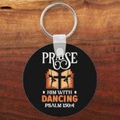 彼を踊り・ダンサーの宗教舞踊で褒める キーホルダー (正面)