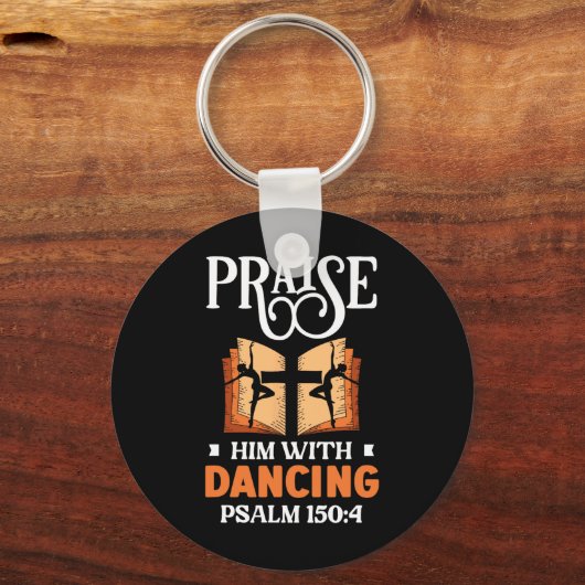 彼を踊り・ダンサーの宗教舞踊で褒める キーホルダー (正面)