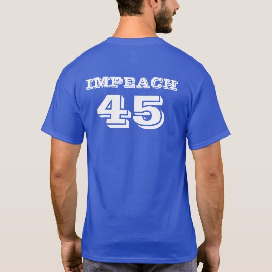 「彼を閉じ込めろ！」 切り株の髪で Tシャツ (裏面)