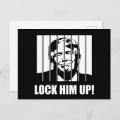 彼を閉じ込め！アンチ的な政治ユーモア ポストカード (正面/裏面)
