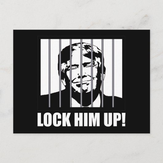彼を閉じ込め！アンチ的な政治ユーモア ポストカード (正面)
