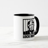 彼を閉じ込め！アンチ的な政治ユーモア マグカップ (正面右)