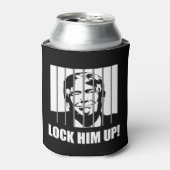 彼を閉じ込め!アンチ的な政治ユーモア 缶クーラー (缶正面)