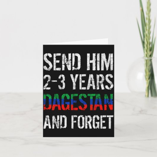 彼を2-3年ダゲスタンに送ってMMAレスリングを忘れろ カード (正面)