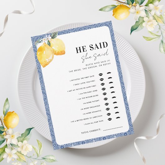 彼イタリアンは彼女がブライダルシャワーゲームを言ったと言った 招待状