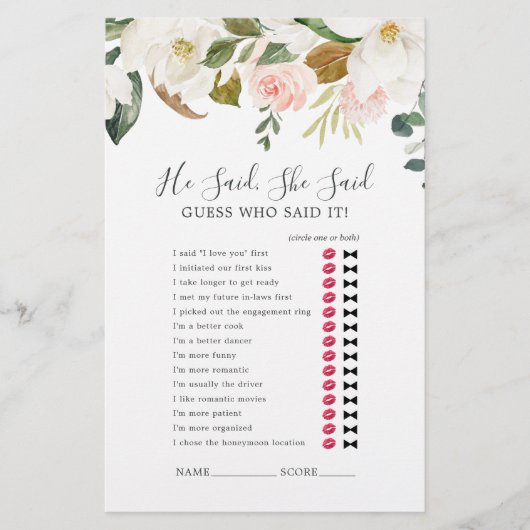 彼エレガントはゲームのチラシと言ったマグノリア チラシ (正面)