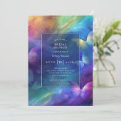 彼エレガントは与え私の蝶ブライダルシャワー 招待状 (スタンド正面)