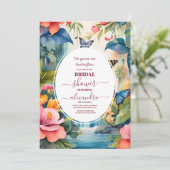 彼エレガントは与え私の蝶ブライダルシャワー 招待状 (スタンド正面)