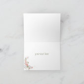 彼エレガントは復活したパーソナライズされた ノートカード (内部)