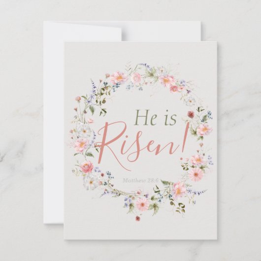 彼エレガントは復活祭に生まパーソナライズされたれた シーズンカード (正面)