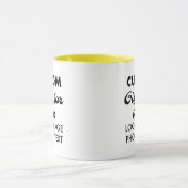彼カスタムのためのギフト黄色のコンボマグカップ11oz。 マグカップ (中央)