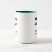 彼カスタムのためのギフトHunter Green Combo Mug 15oz. マグカップ (中央)