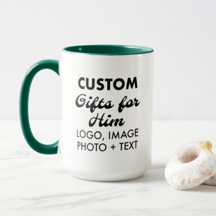 彼カスタムのためのギフトHunter Green Combo Mug 15oz. マグカップ