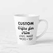 彼カスタムのためのラテギフト大きなマグカップ12oz。 カフェラテマグ (右)