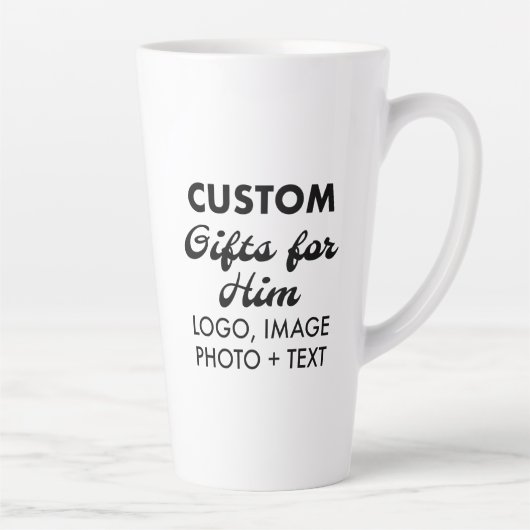 彼カスタムのためのラテギフト大きなマグカップ17oz。 カフェラテマグ (右)