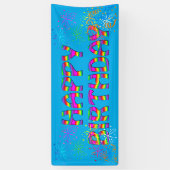 彼カスタムの誕生日パーティー 横断幕 (縦)