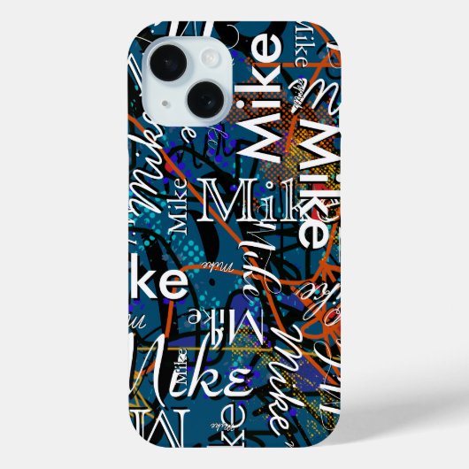 彼クールの名モダン前の抽象芸術の模様は Case-Mate iPhoneケース (裏面)