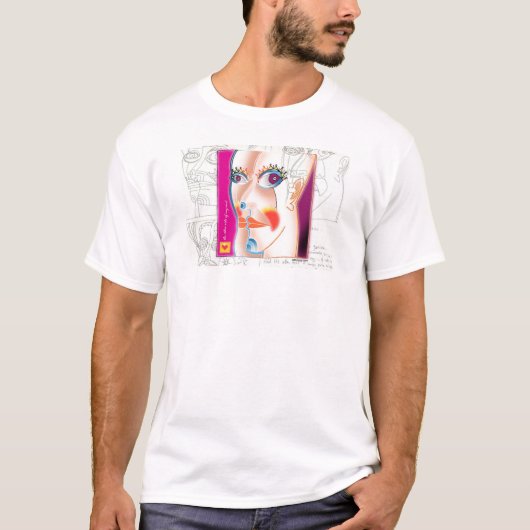 彼グレゴリーガロ著彼女 Tシャツ (正面)