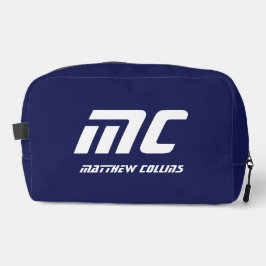 彼シンプルのモノグラムの文字 ドップキット