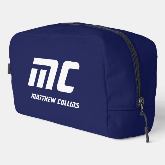 彼シンプルのモノグラムの文字 ドップキット (右コーナー)