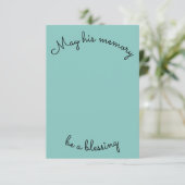 彼シンプルの記憶が同情の印賛美象かもしれない サンキューカード (スタンド正面)