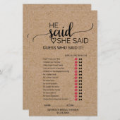 彼シンプルはフェイク、ゲームと言った (正面/裏面)