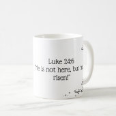 彼シンプルは復活祭のマグカップを上げた コーヒーマグカップ (正面右)