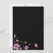 彼スタイリッシュは与え私のバタフライブライダルシャワー 招待状 (裏面)