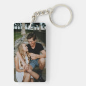 彼パーソナライズされたにとって記念日の贈り物 キーホルダー (裏面)