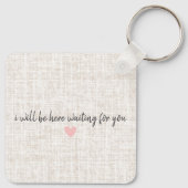 彼パーソナライズされたにとって記念日の贈り物 キーホルダー (裏面)
